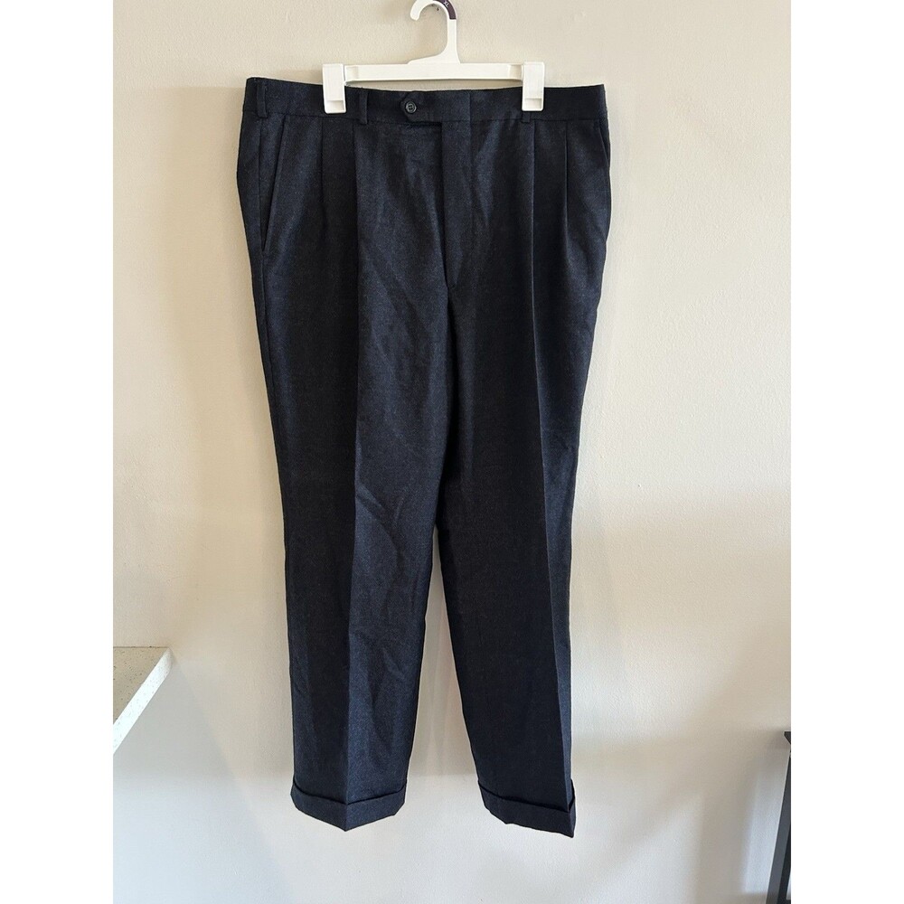 Burberry London 100% Wool Dress Pants Trousers Made in Italy Size 40x32